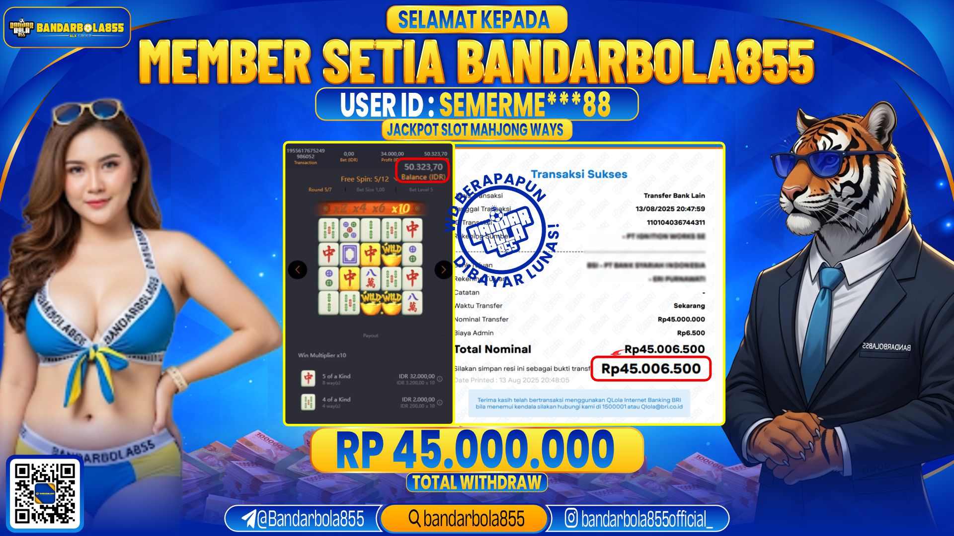 🎖 JACKPOT DI BANDARBOLA855 🎖