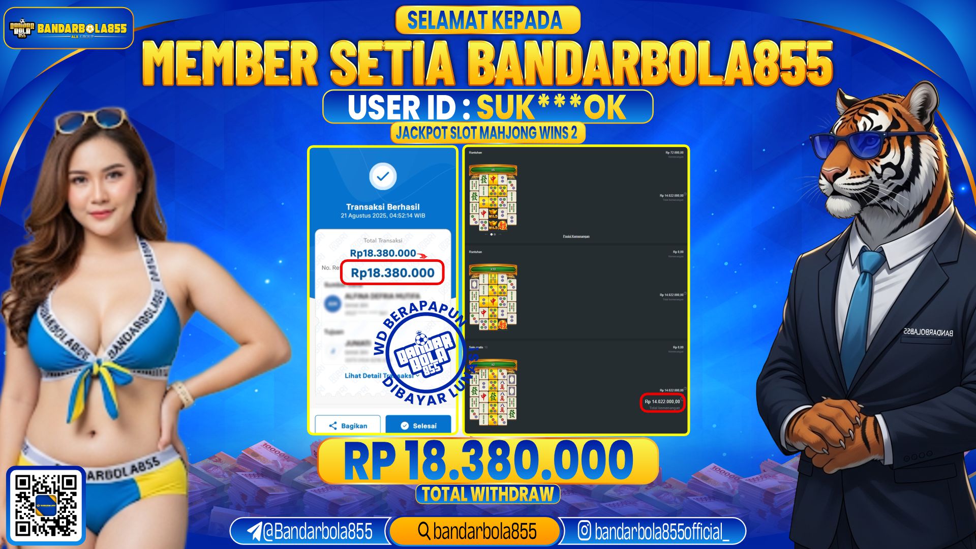 🎖 JACKPOT DI BANDARBOLA855 🎖
