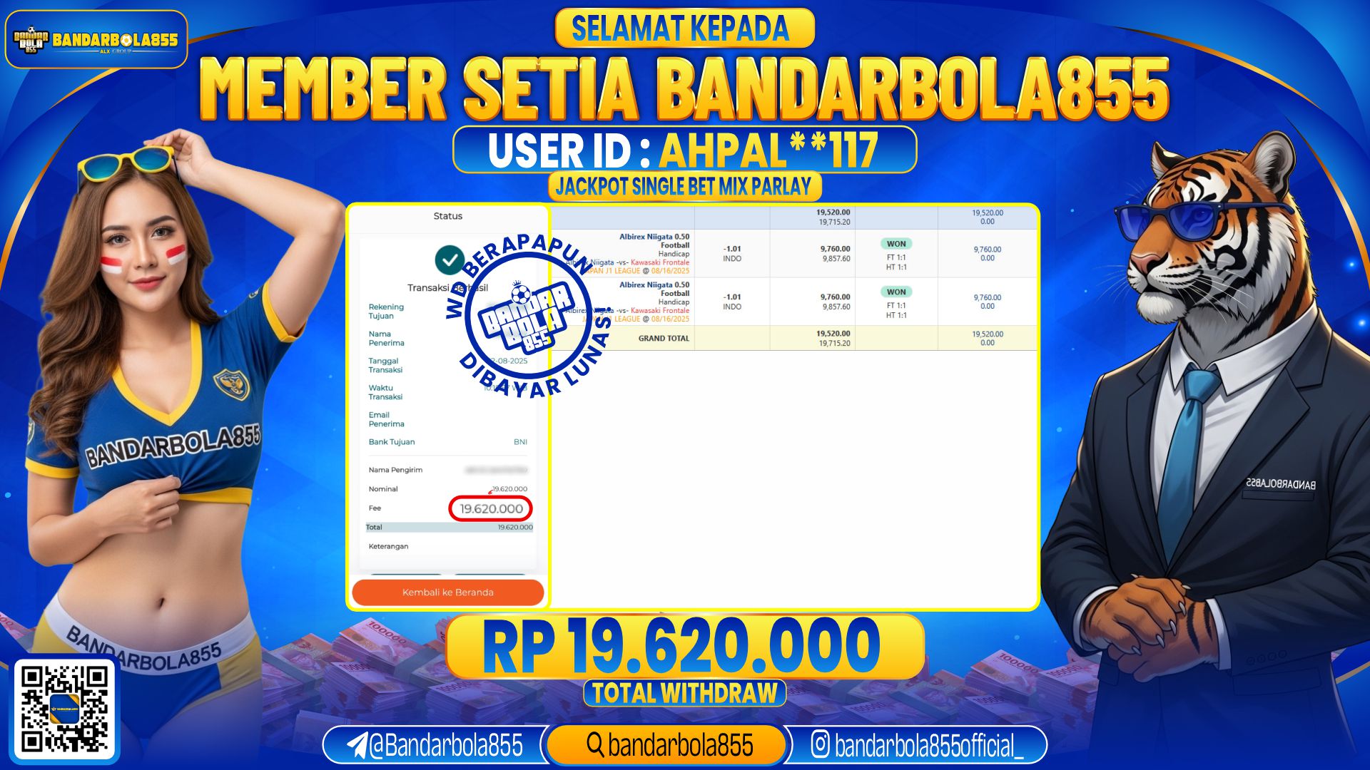 🎖 JACKPOT DI BANDARBOLA855 🎖