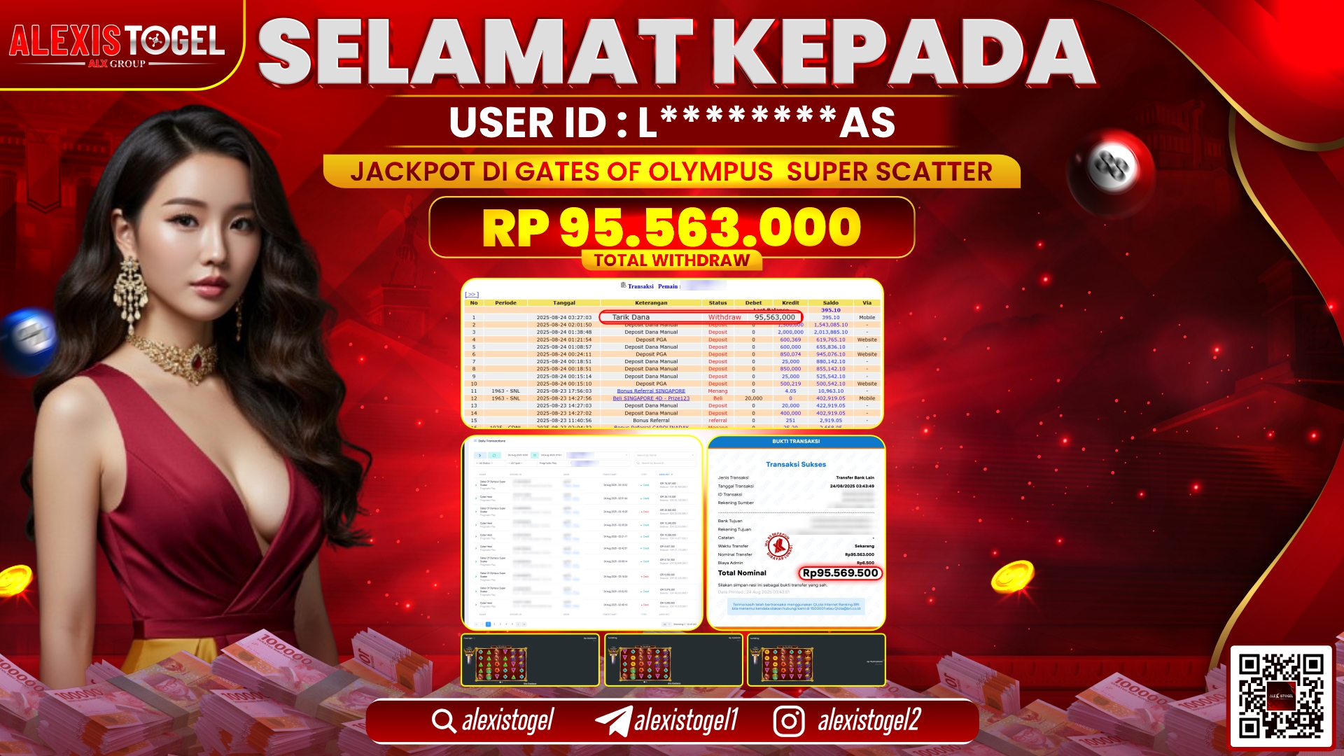 ALEXISTOGEL di SLOT GATES OF OLYMPUS SUPER SCATTER RP.95.563.000 LUNAS