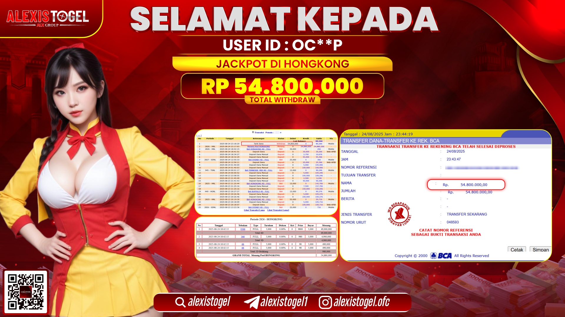 ALEXISTOGEL di TOGEL HONGKONG RP.54.800.000 LUNAS
