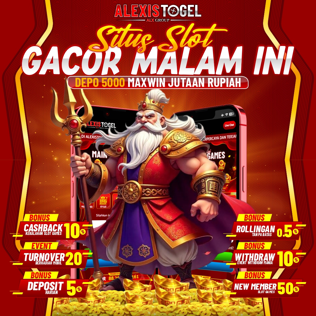 Alexistogel : Situs Slot Gacor Malam Ini Depo 5000 Maxwin Jutaan Rupiah