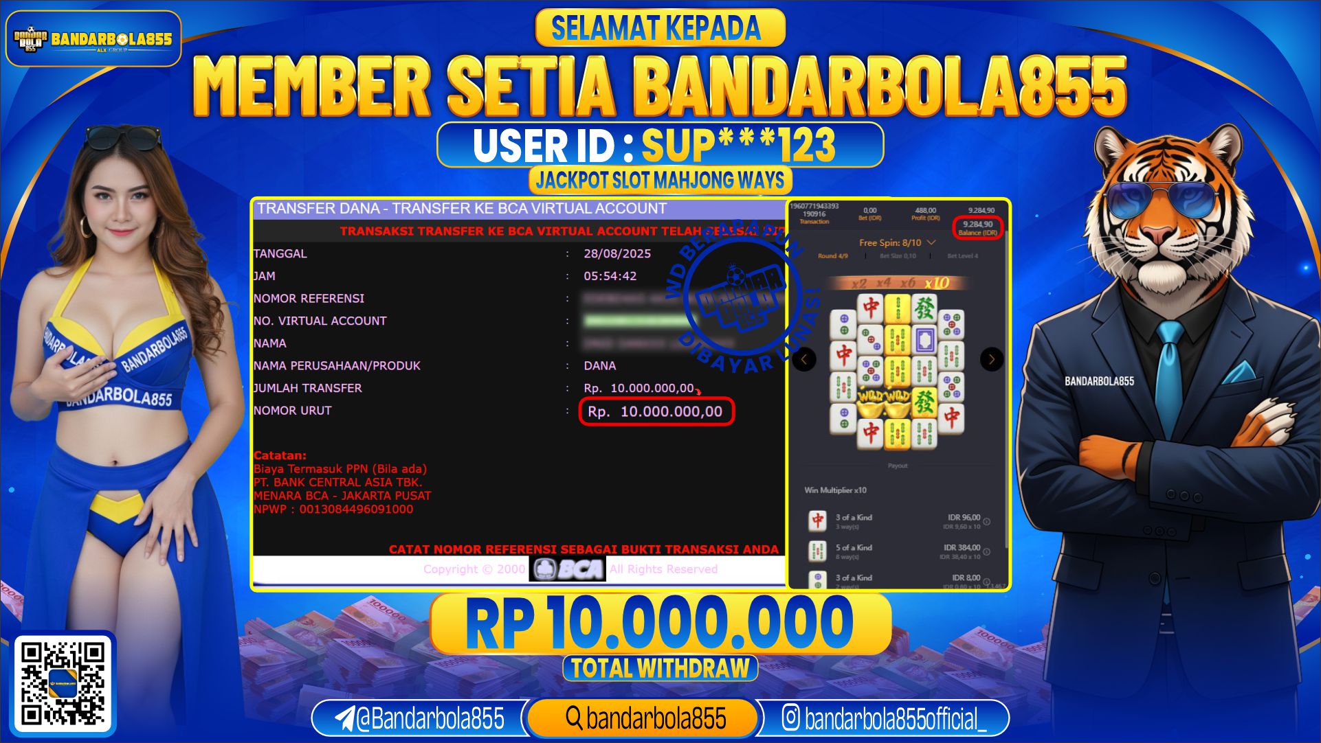 🎖 JACKPOT DI BANDARBOLA855 🎖
