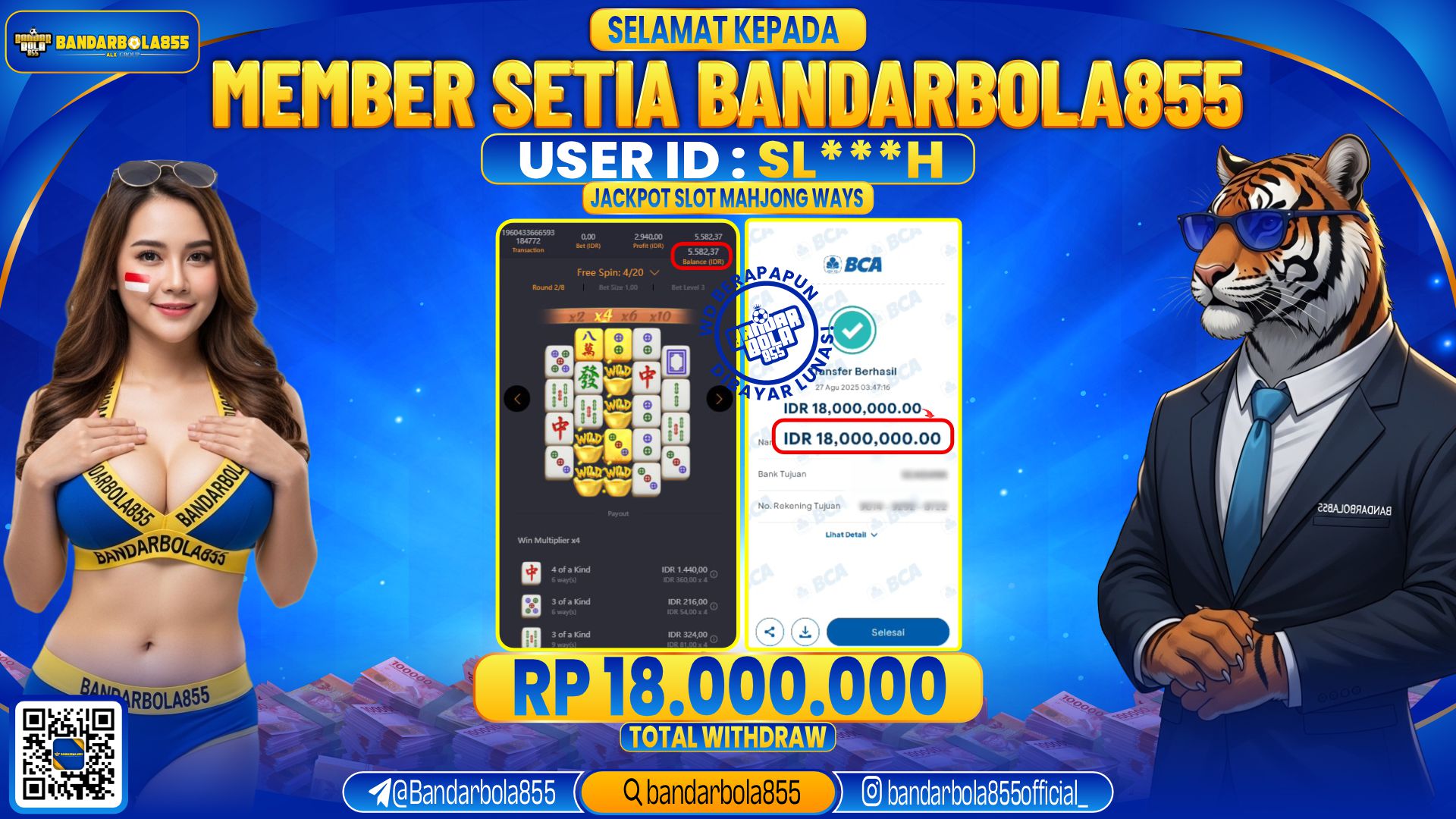🎖 JACKPOT DI BANDARBOLA855 🎖