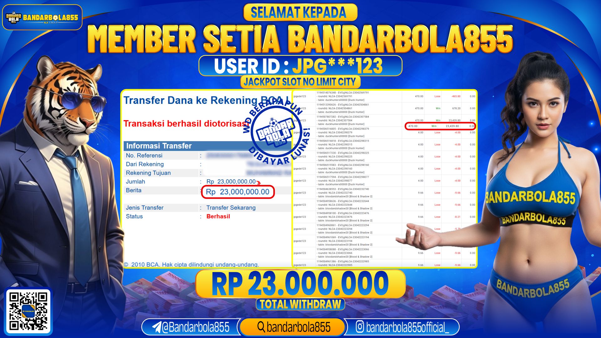 🎖 JACKPOT DI BANDARBOLA855 🎖