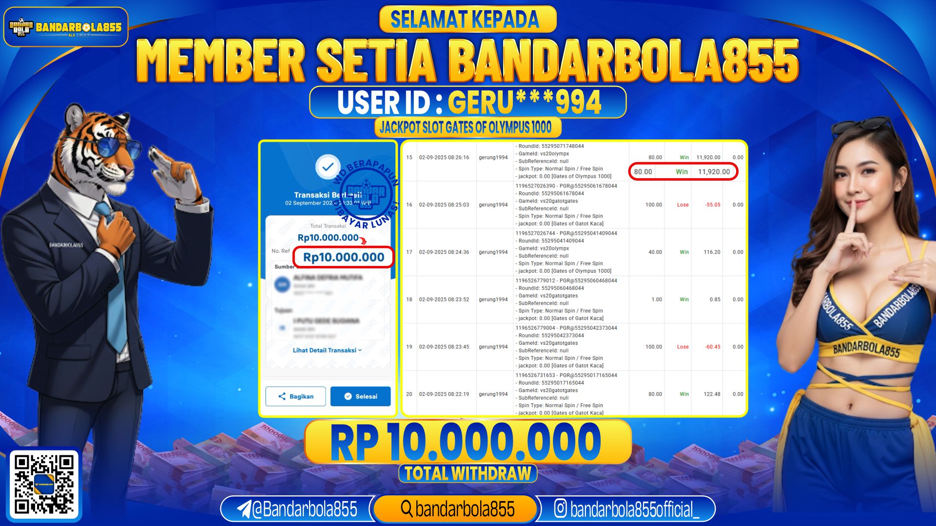 🎖 JACKPOT DI BANDARBOLA855 🎖