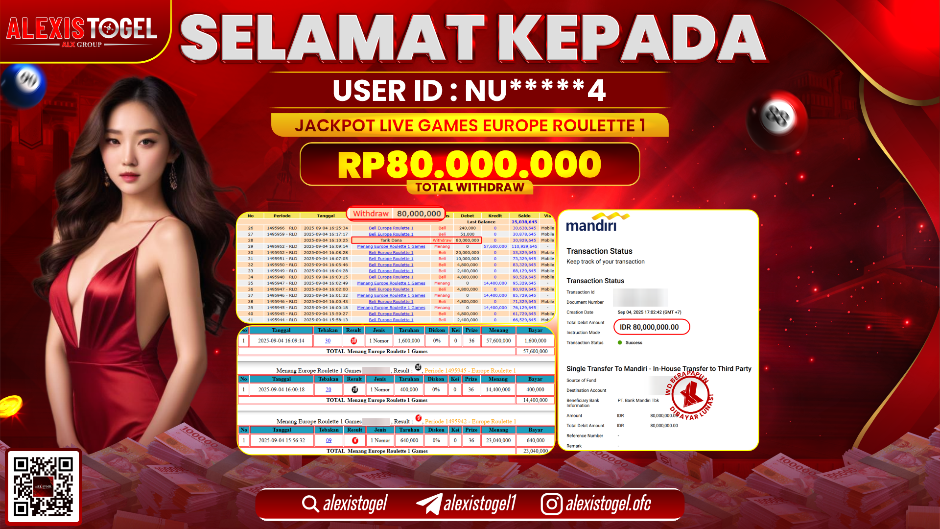 ALEXISTOGEL di SLOT TRIPLE POT GOLD RP.80.000.000 LUNAS