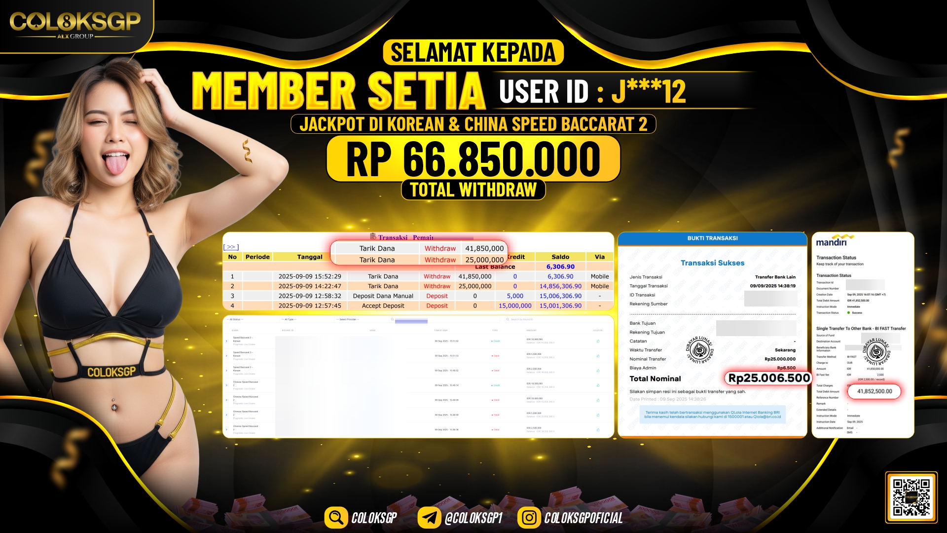 COLOKSGP JACKPOT KOREAN & CHINA SPEED BACCARAT 2