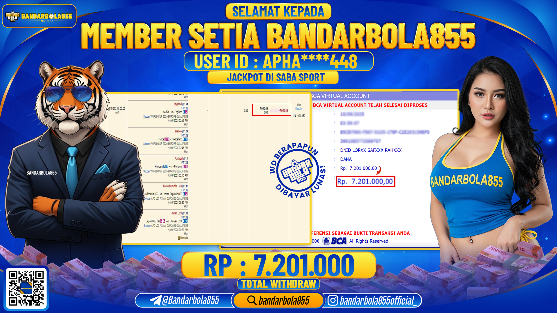 🎖 JACKPOT DI BANDARBOLA855 🎖