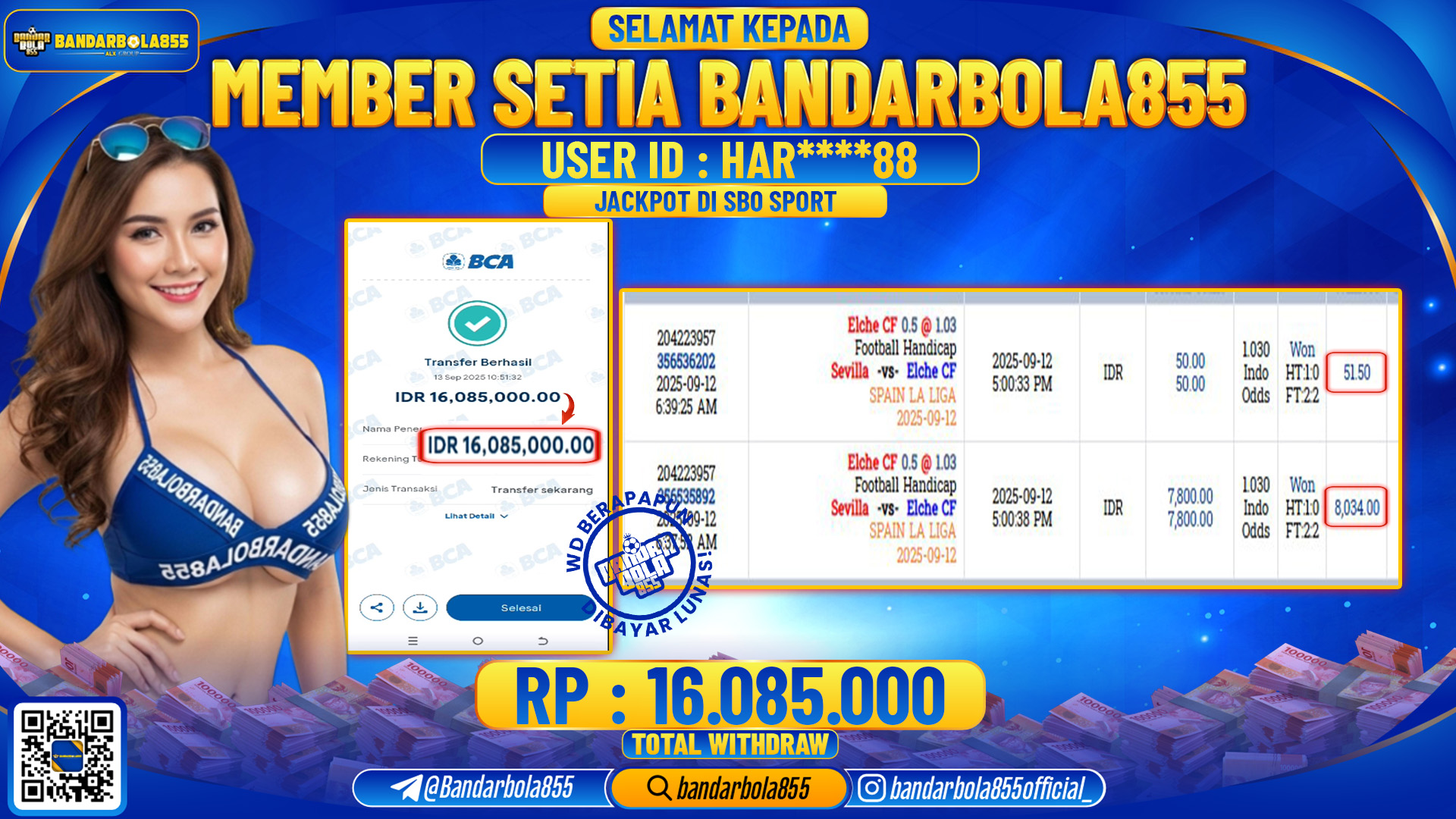 🎖 JACKPOT DI BANDARBOLA855 🎖