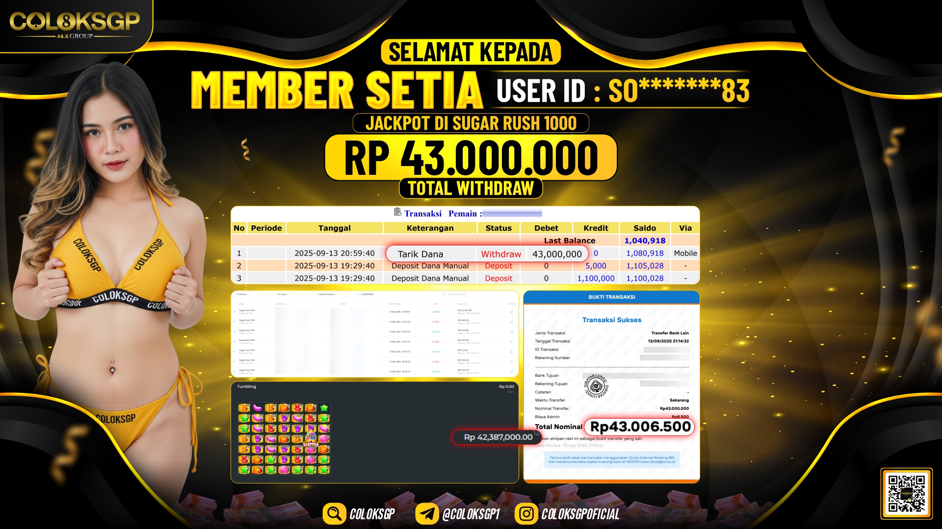 COLOKSGP JACKPOT SLOT SUGAR RUSH 1000