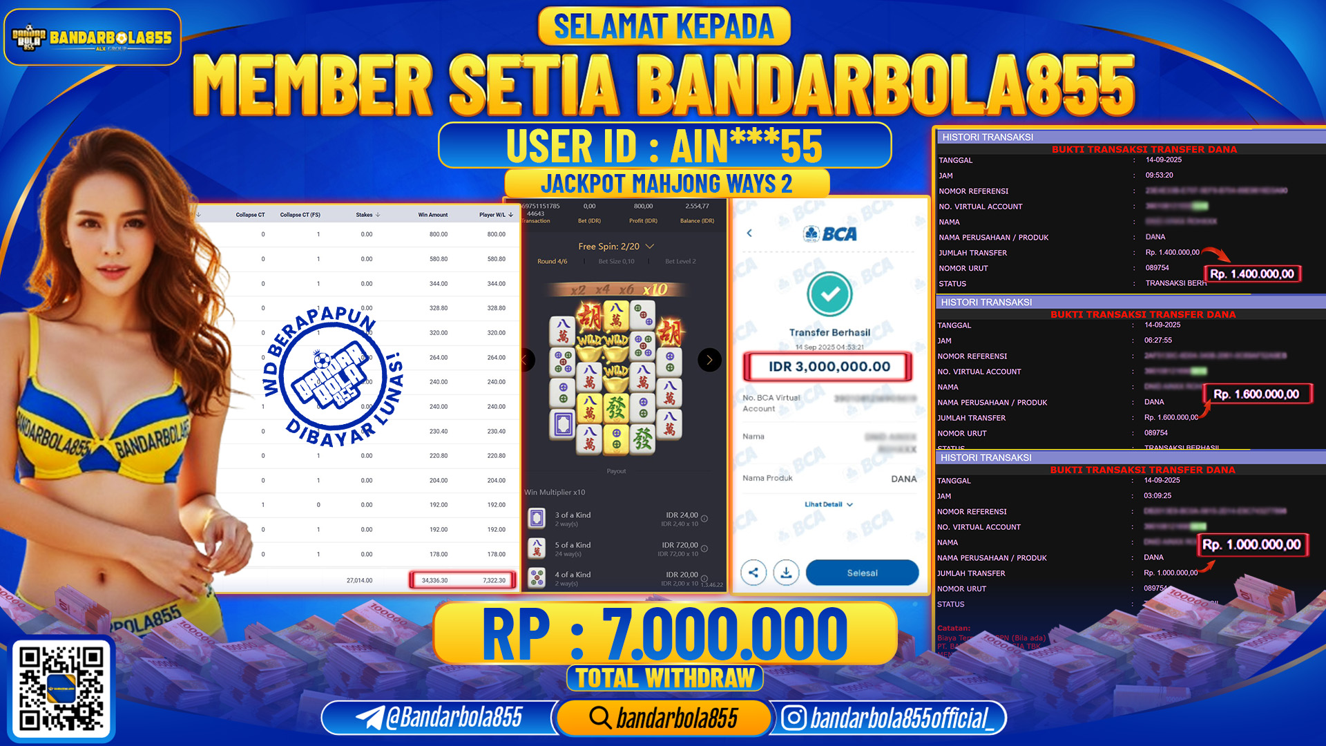 🎖 JACKPOT DI BANDARBOLA855 🎖