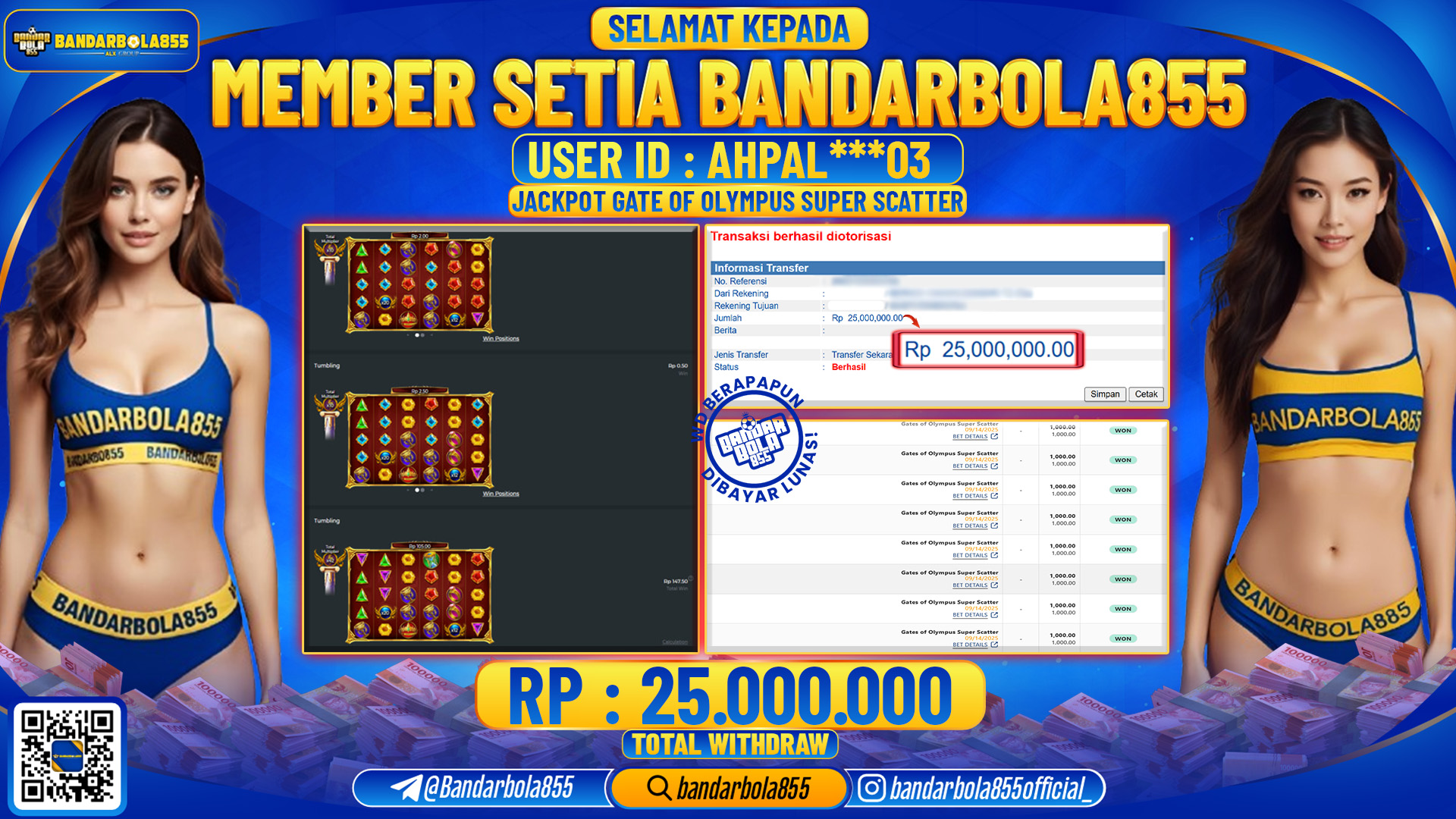 🎖 JACKPOT DI BANDARBOLA855 🎖