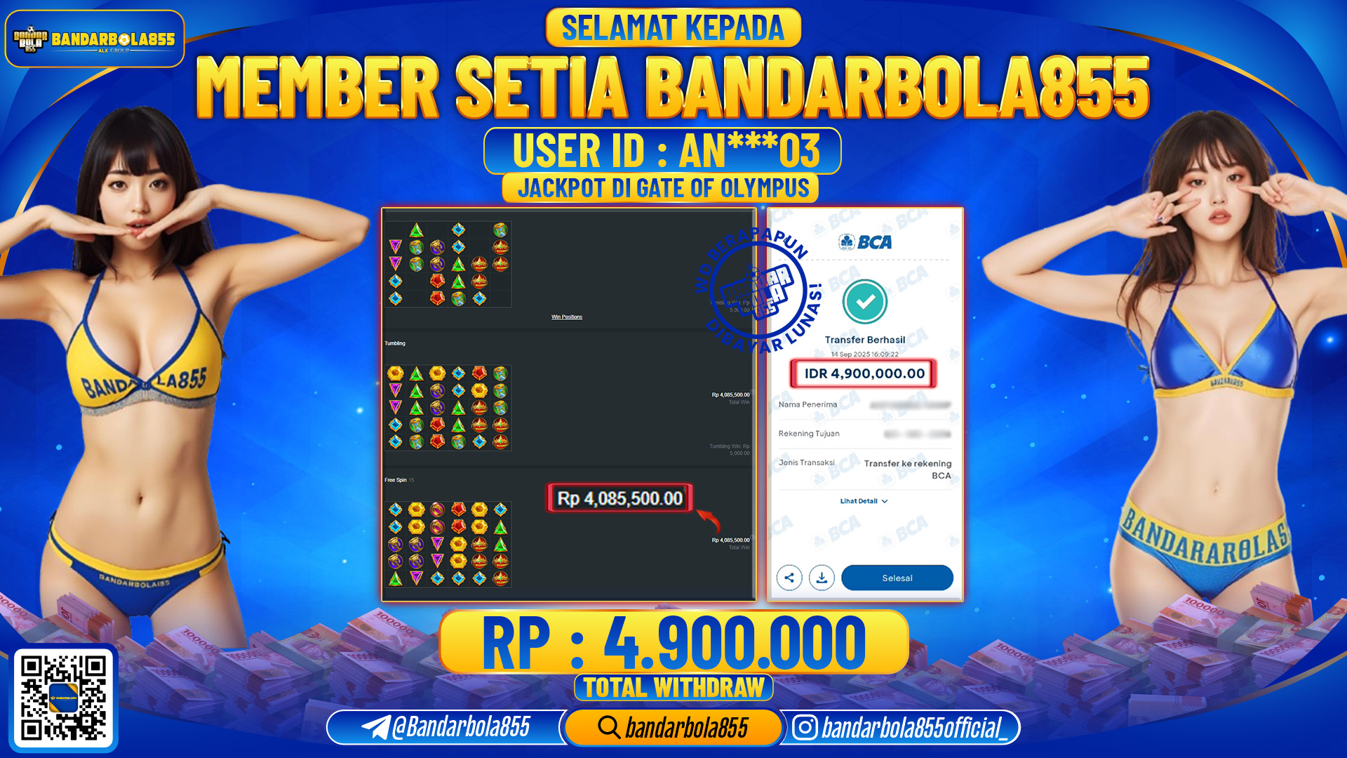 🎖 JACKPOT DI BANDARBOLA855 🎖