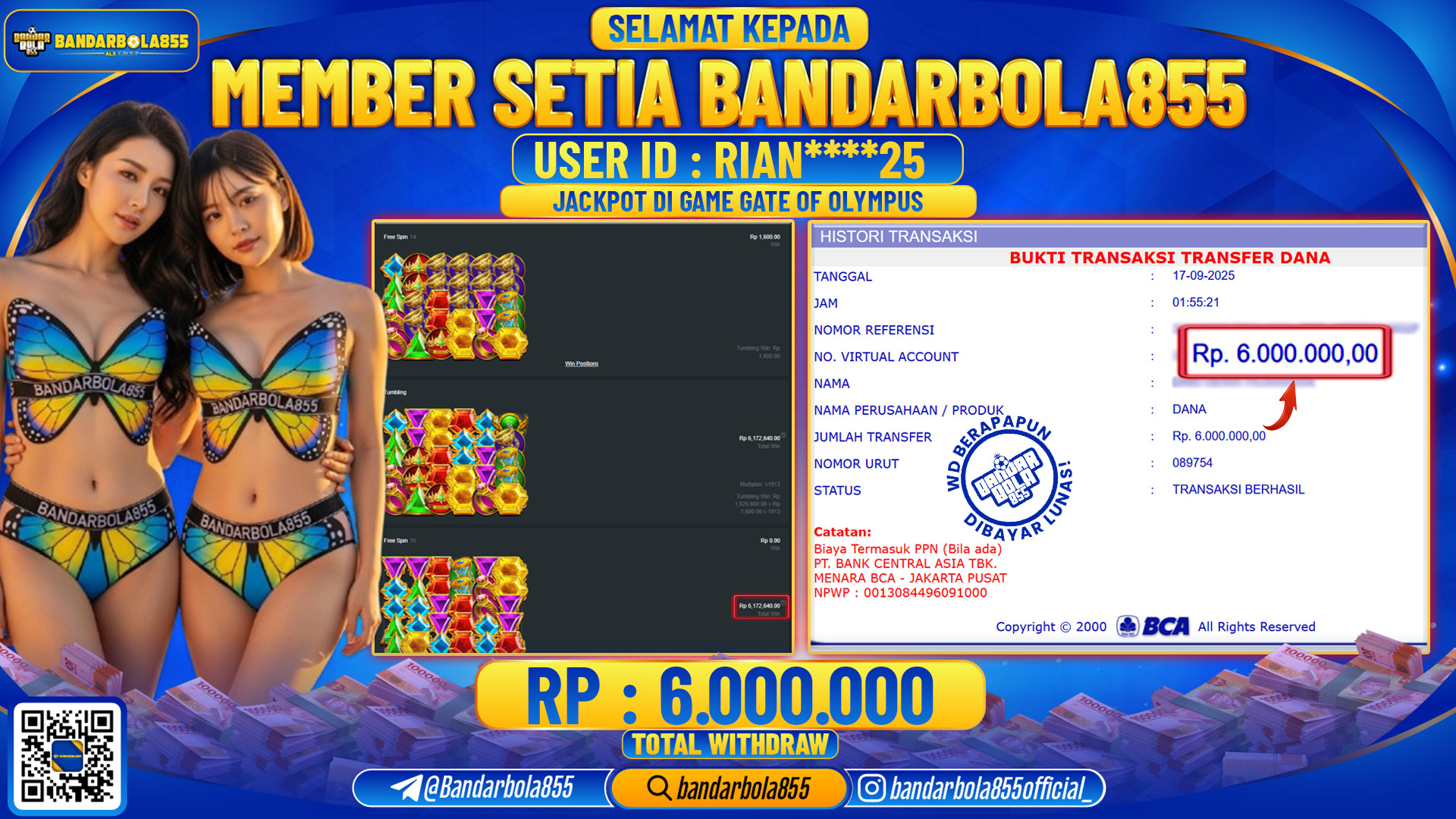 🎖 JACKPOT DI BANDARBOLA855 🎖