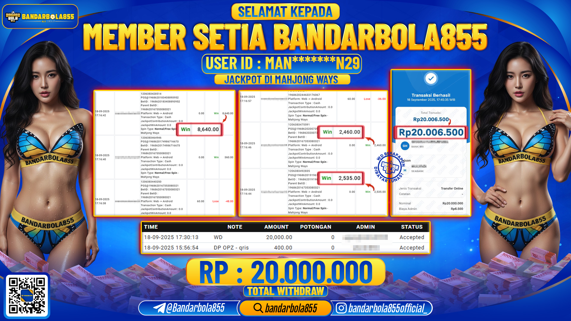 🎖 JACKPOT DI BANDARBOLA855 🎖