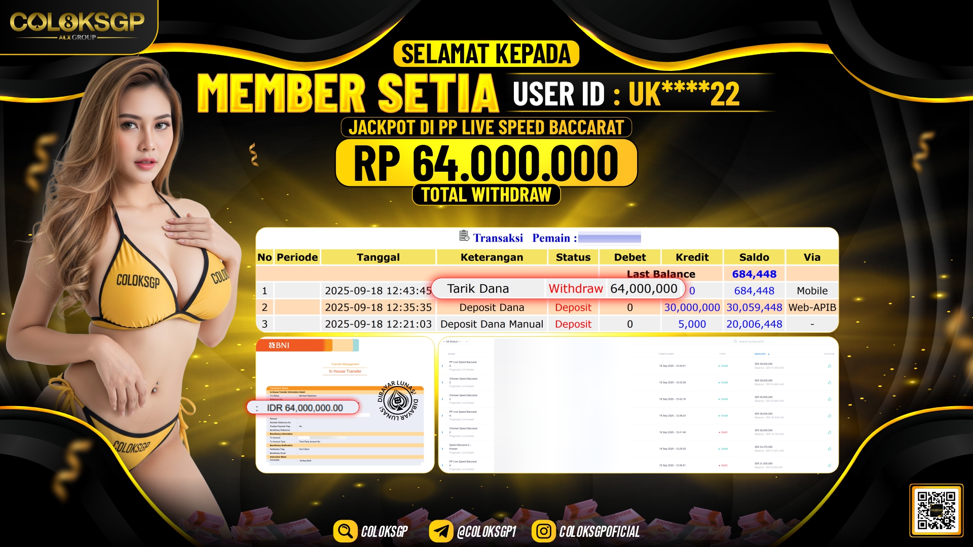COLOKSGP JACKPOT PP LIVE SPEED BACCARAT A