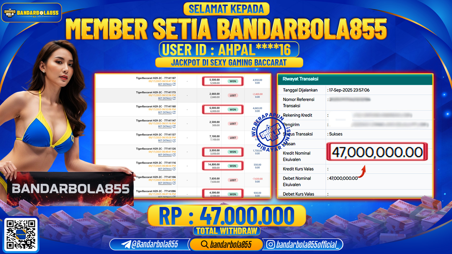 🎖 JACKPOT DI BANDARBOLA855 🎖