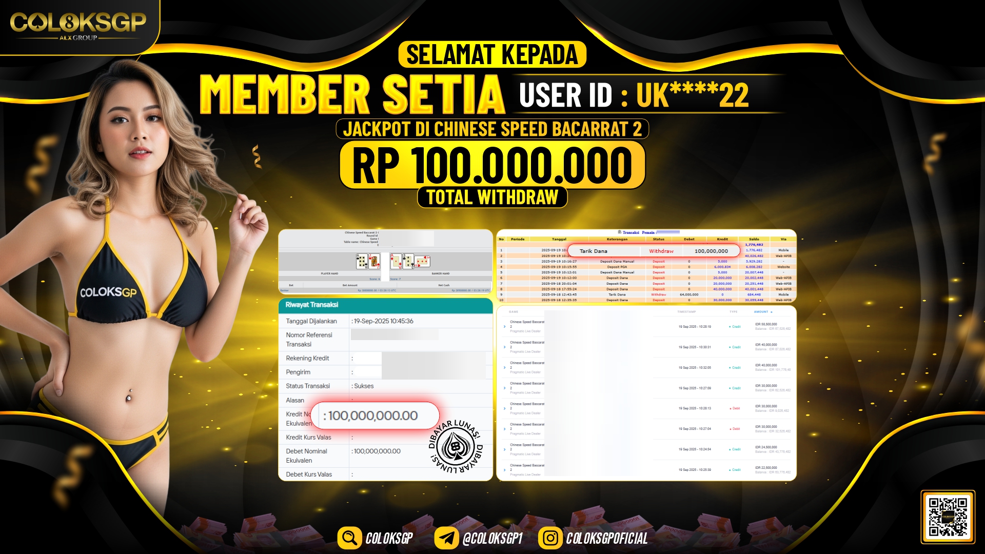 COLOKSGP JACKPOT  CHINA SPEED BACCARAT 2
