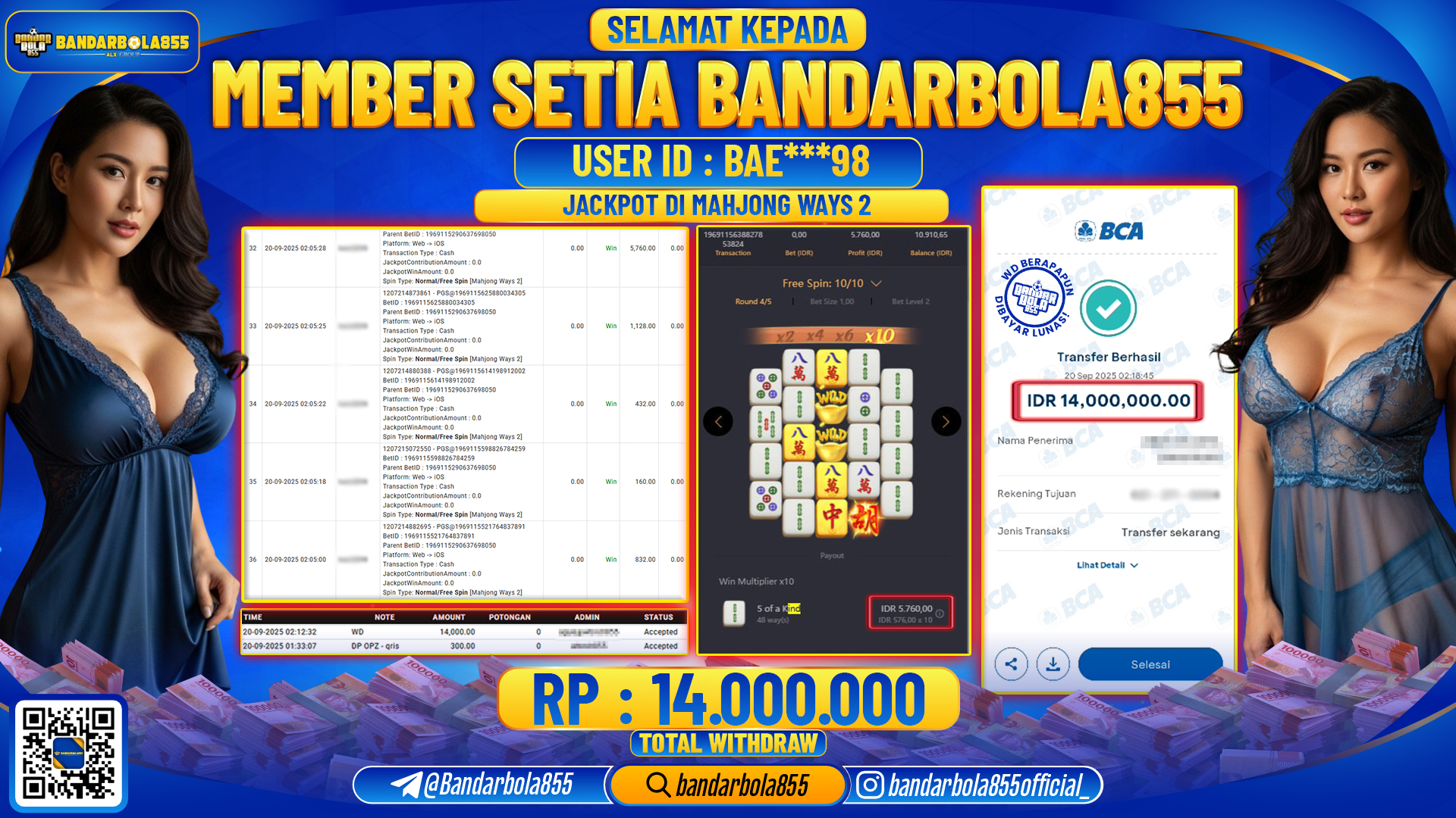 🎖 JACKPOT DI BANDARBOLA855 🎖