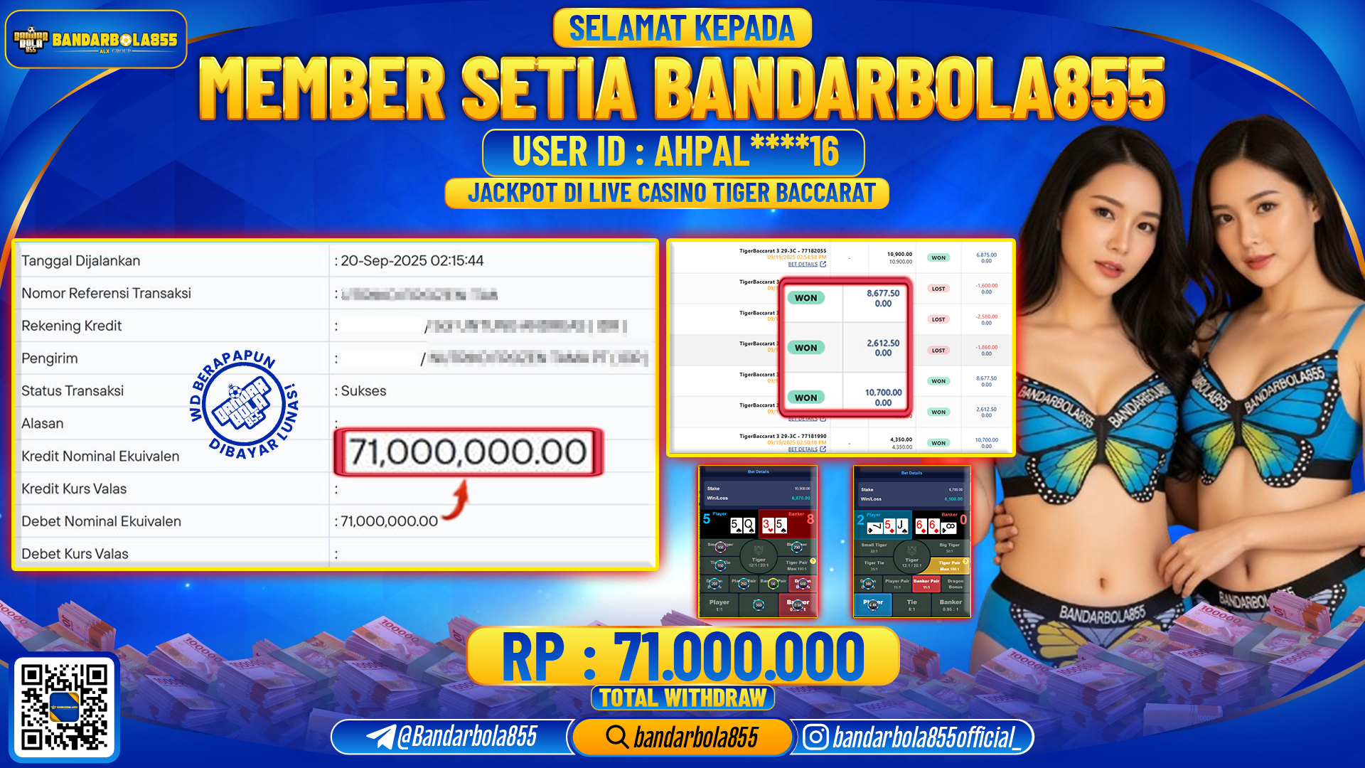 🎖 JACKPOT DI BANDARBOLA855 🎖