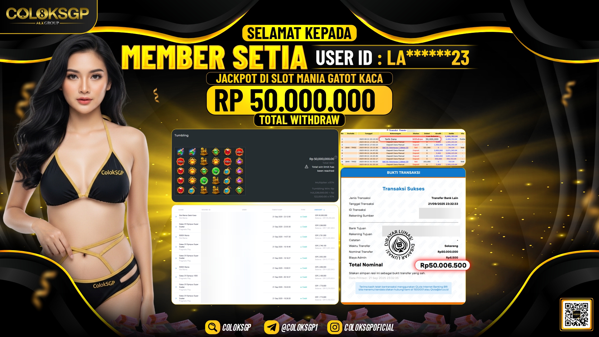 COLOKSGP JACKPOT SLOT MANIA GATOT KACA