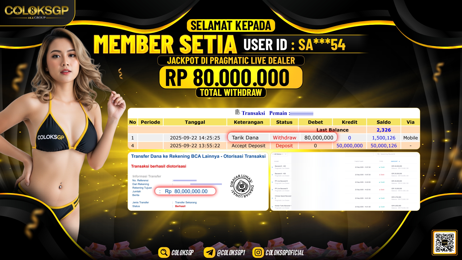 COLOKSGP JACKPOT PRAGMATIC LIVE DEALER