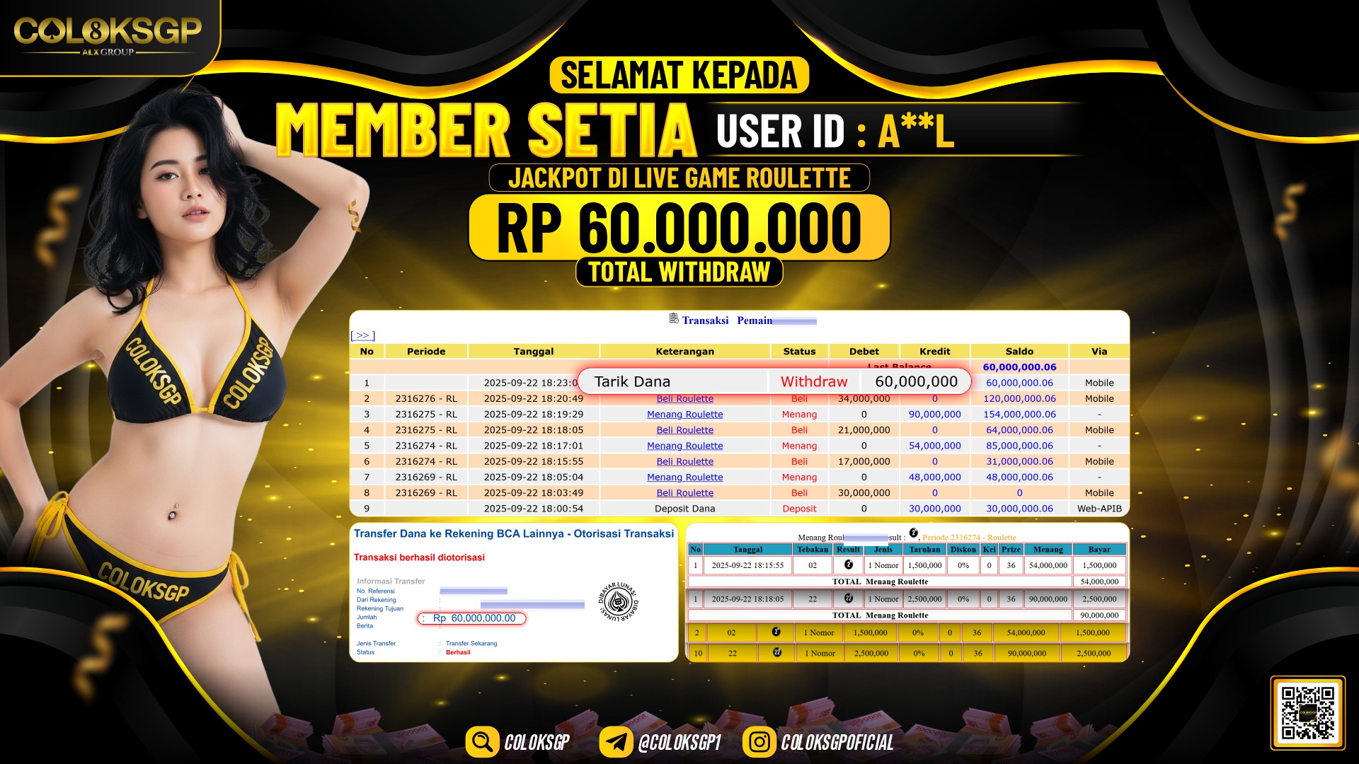 COLOKSGP JACKPOT LIVE GAMES ROULETTE