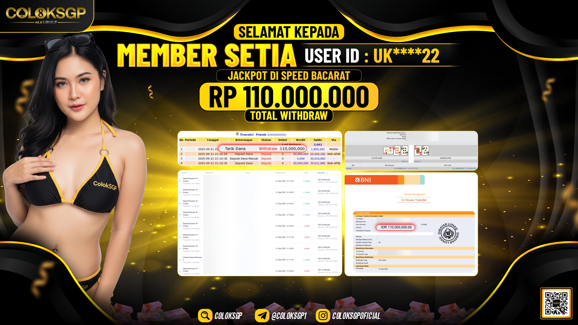 COLOKSGP JACKPOT KOREAN  SPEED BACCARAT 