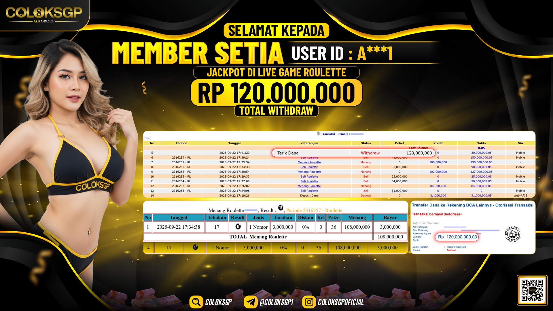 COLOKSGP JACKPOT LIVE GAMES ROULETTE