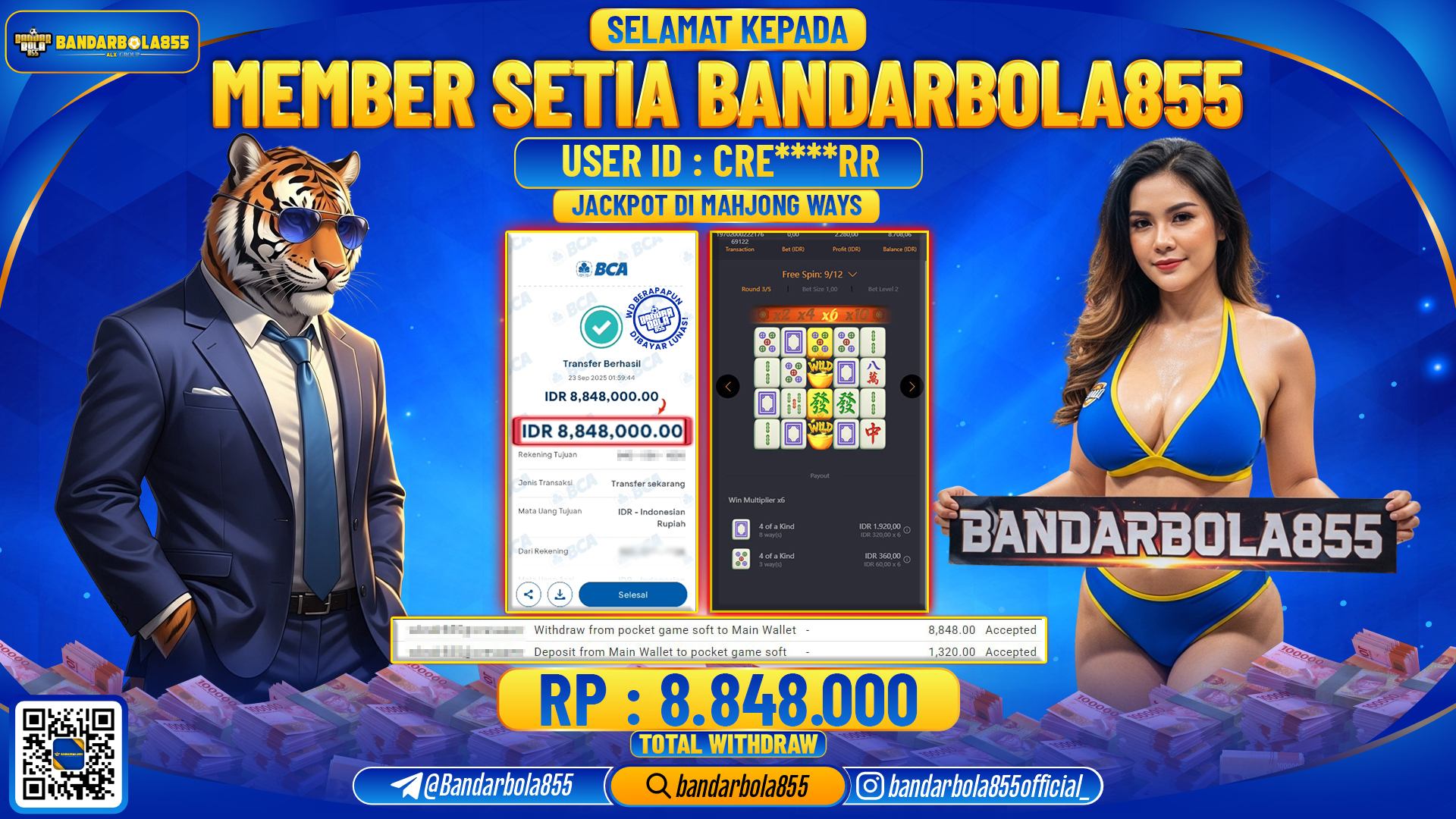 🎖 JACKPOT DI BANDARBOLA855 🎖