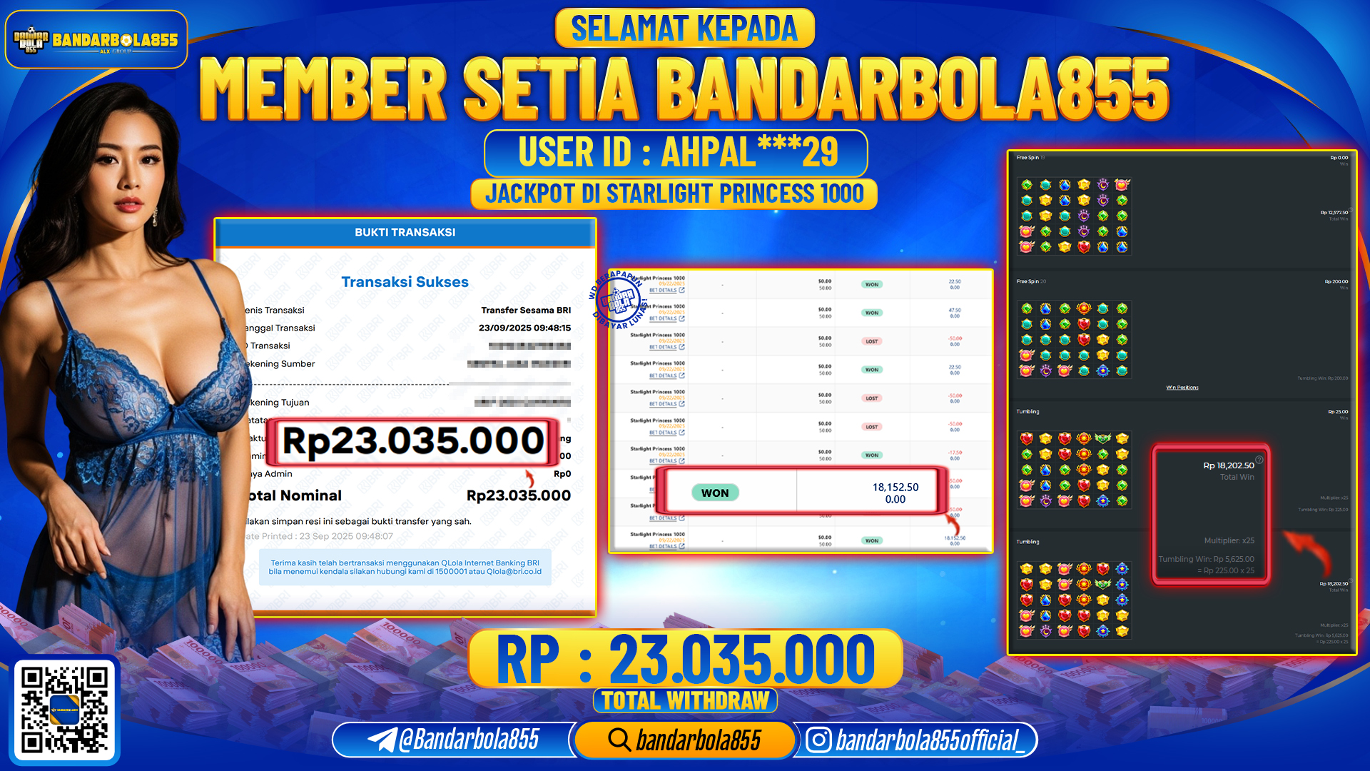 🎖 JACKPOT DI BANDARBOLA855 🎖