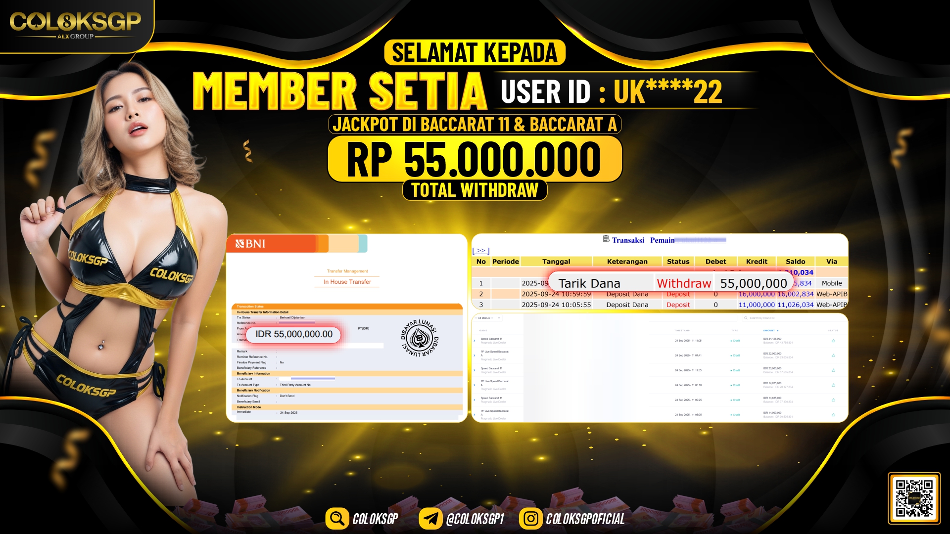 COLOKSGP JACKPOT SPEED BACCARAT 11 & BACCARAT A