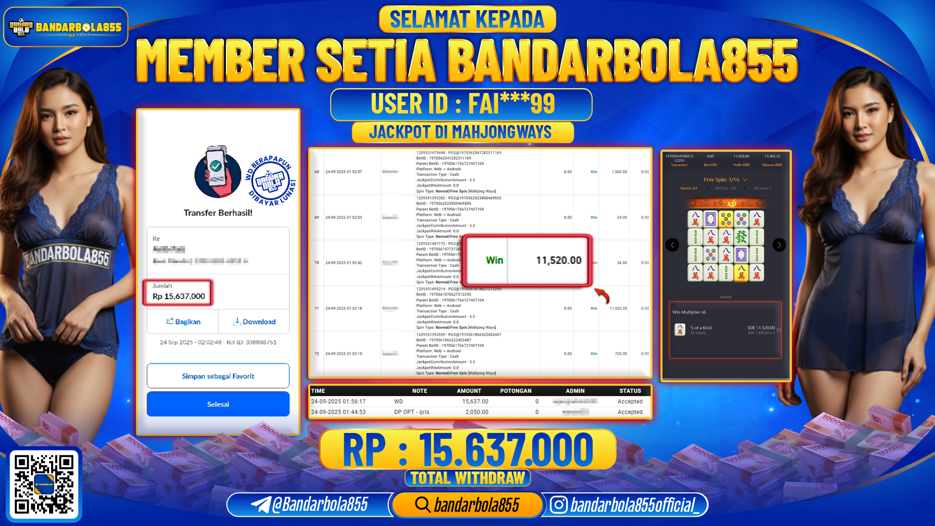 🎖 JACKPOT DI BANDARBOLA855 🎖