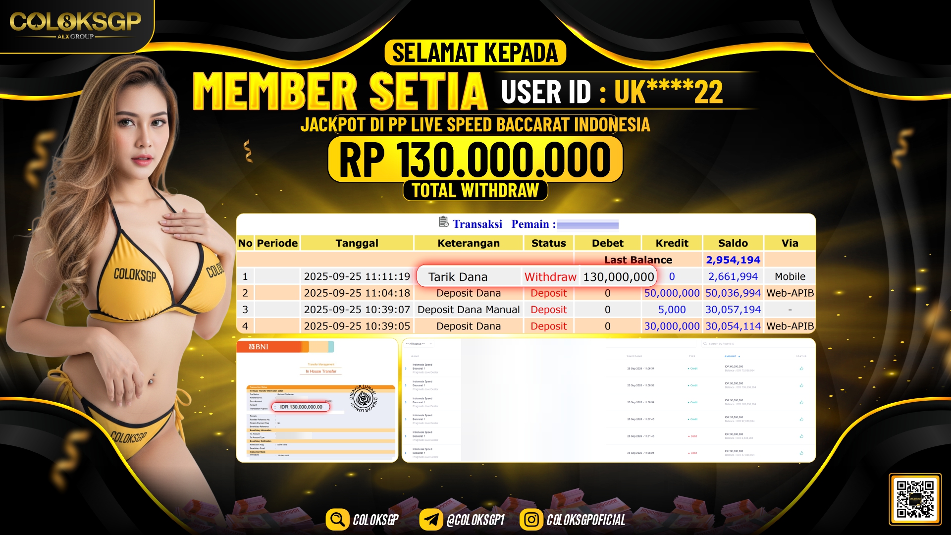 COLOKSGP JACKPOT PP LIVE SPEED BACCARAT INDONESIA