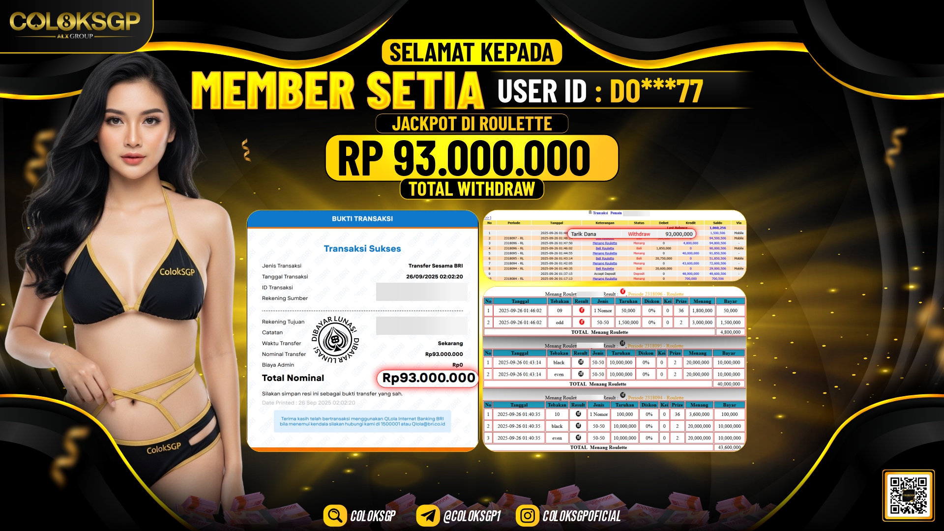 COLOKSGP JACKPOT LIVE GAMES ROULETTE