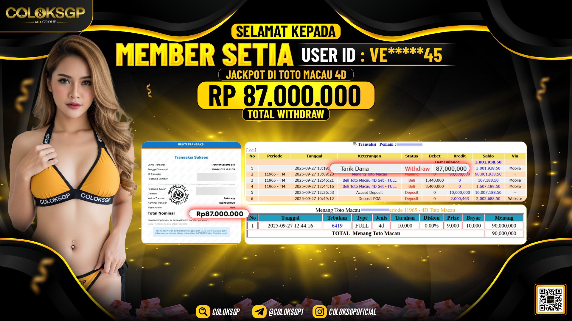 COLOKSGP JACKPOT TOTO MACAU 4D