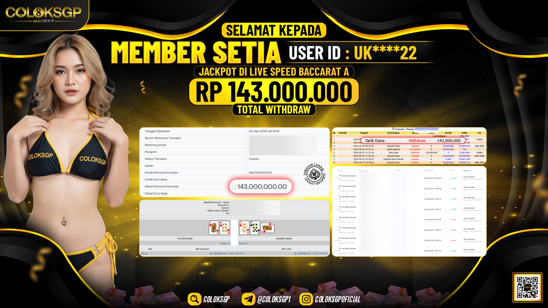 COLOKSGP JACKPOT LIVE SPEED BACCARAT A