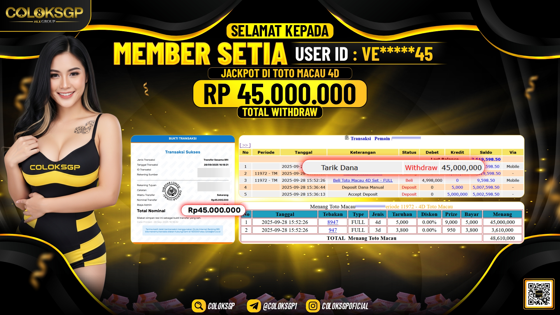 COLOKSGP JACKPOT TOTO MACAU 4D