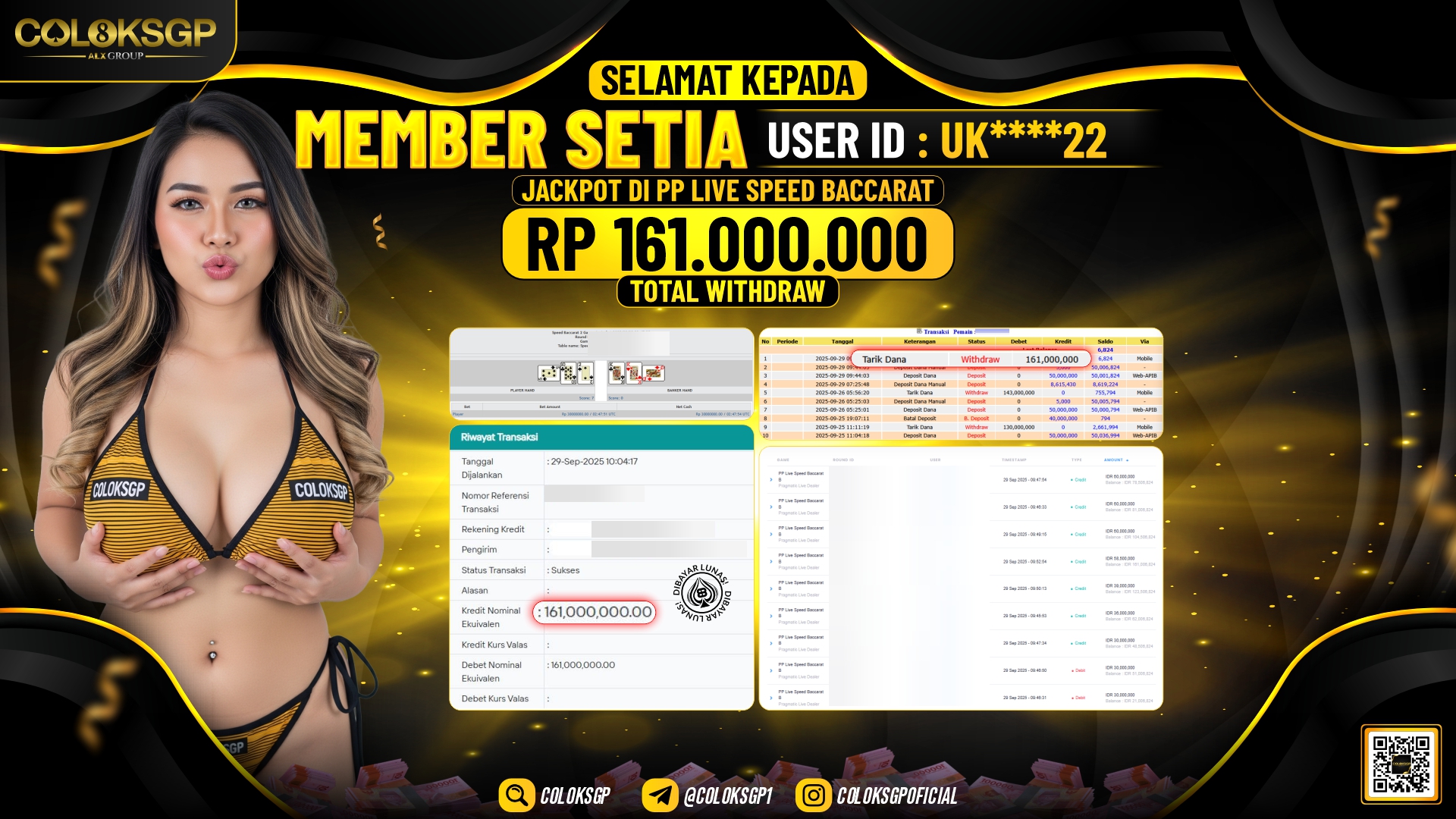 COLOKSGP JACKPOT PP LIVE SPEED BACCARAT