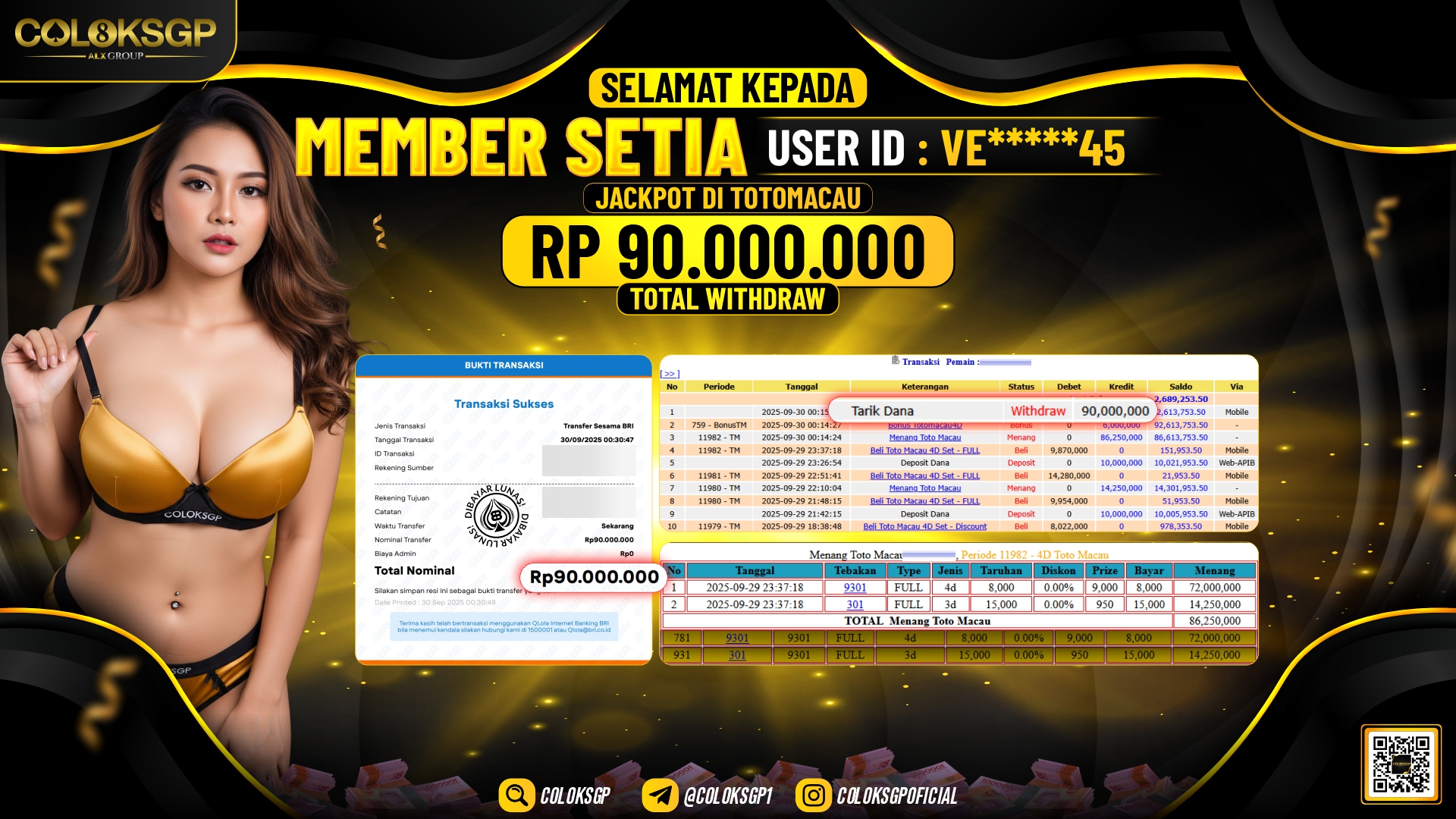 COLOKSGP JACKPOT TOTO MACAU 4D