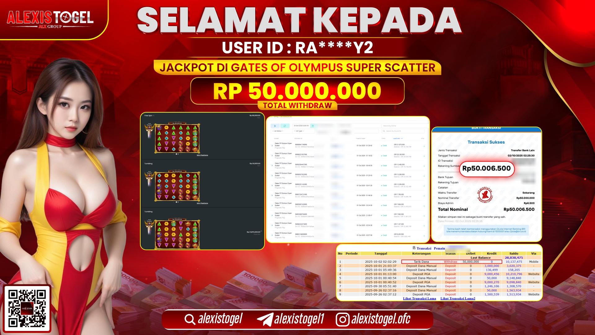 ALEXISTOGEL di GATES OF OLYMPUS SUPER SCATTER RP.50.000.000, LUNAS