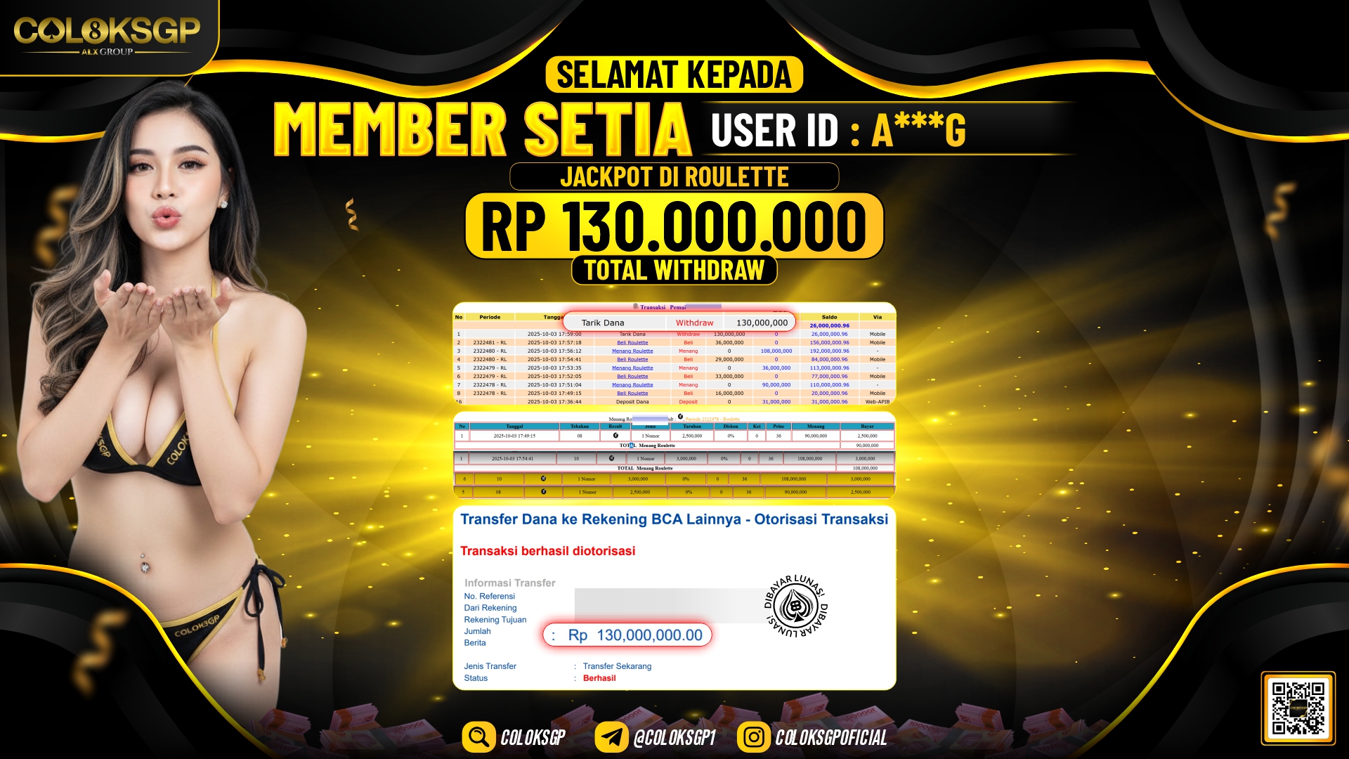 COLOKSGP JACKPOT LIVE GAMES ROULETTE