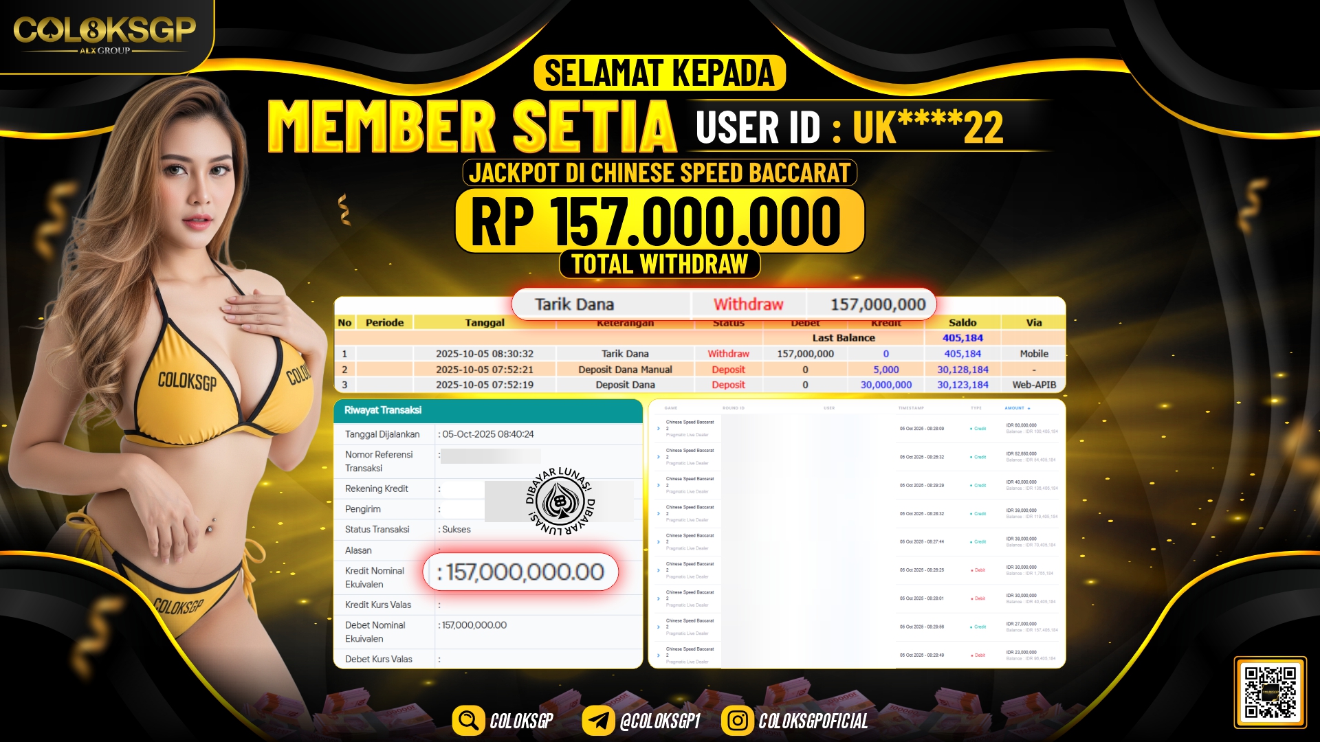 COLOKSGP JACKPOT CHINESE SPEED BACCARAT