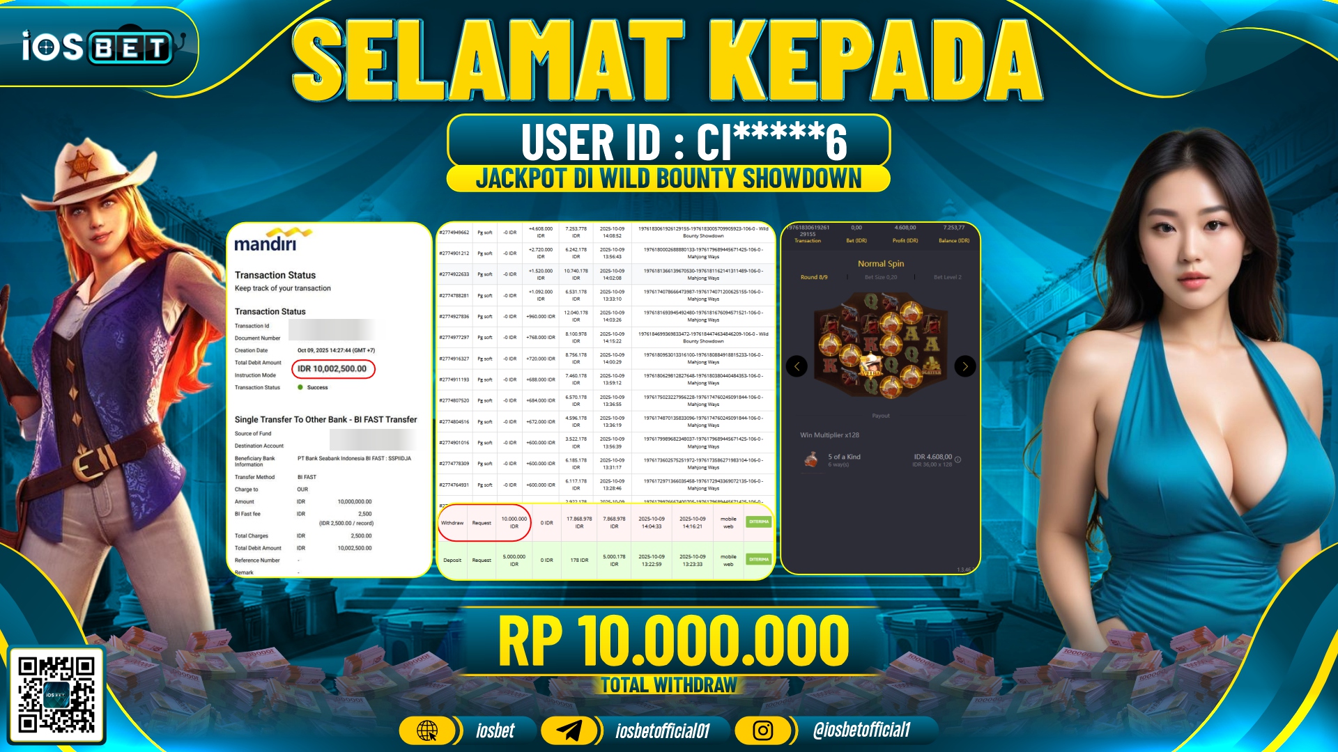 Bukti Pembayaran LUNAS SLOT GAME GACOR Rp.10.000.000,-