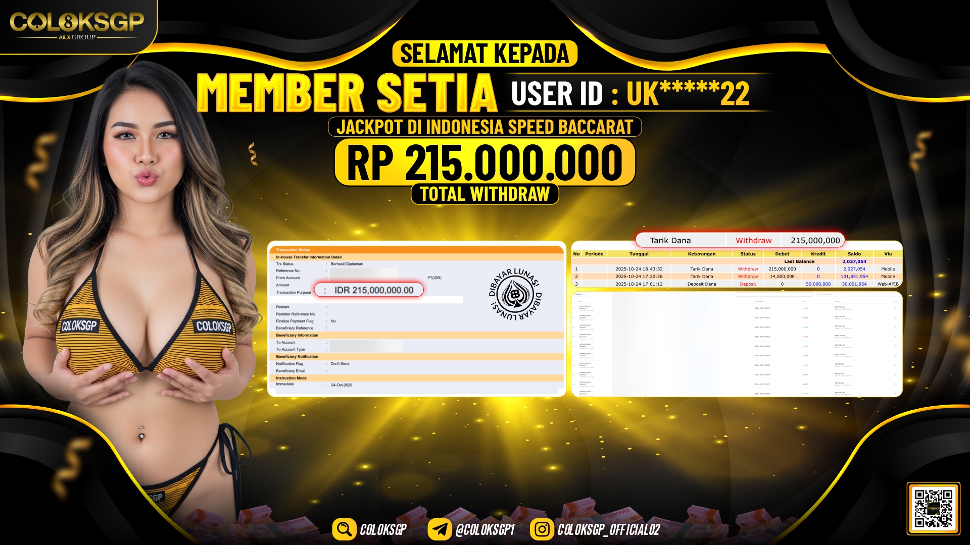 COLOKSGP JACKPOT INDONESIA SPEED BACCARAT