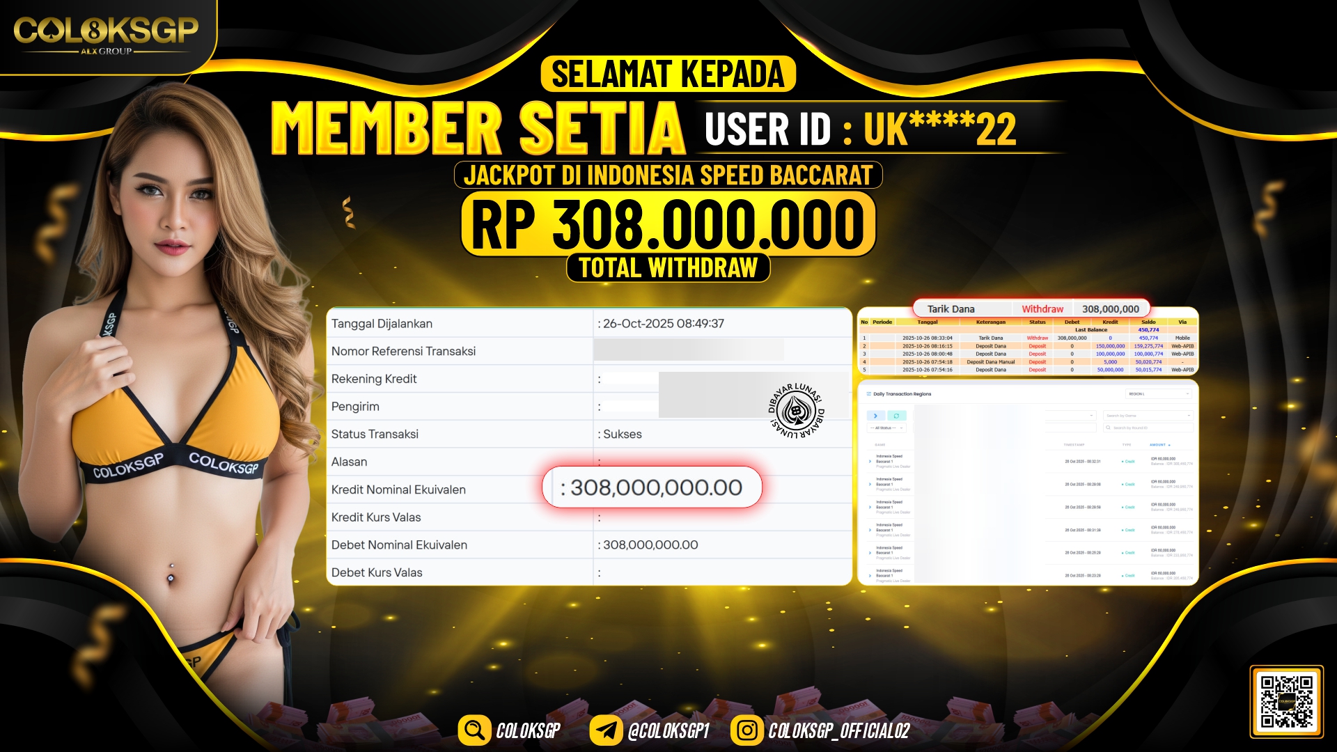 COLOKSGP JACKPOT INDONESIA SPEED BACCARAT