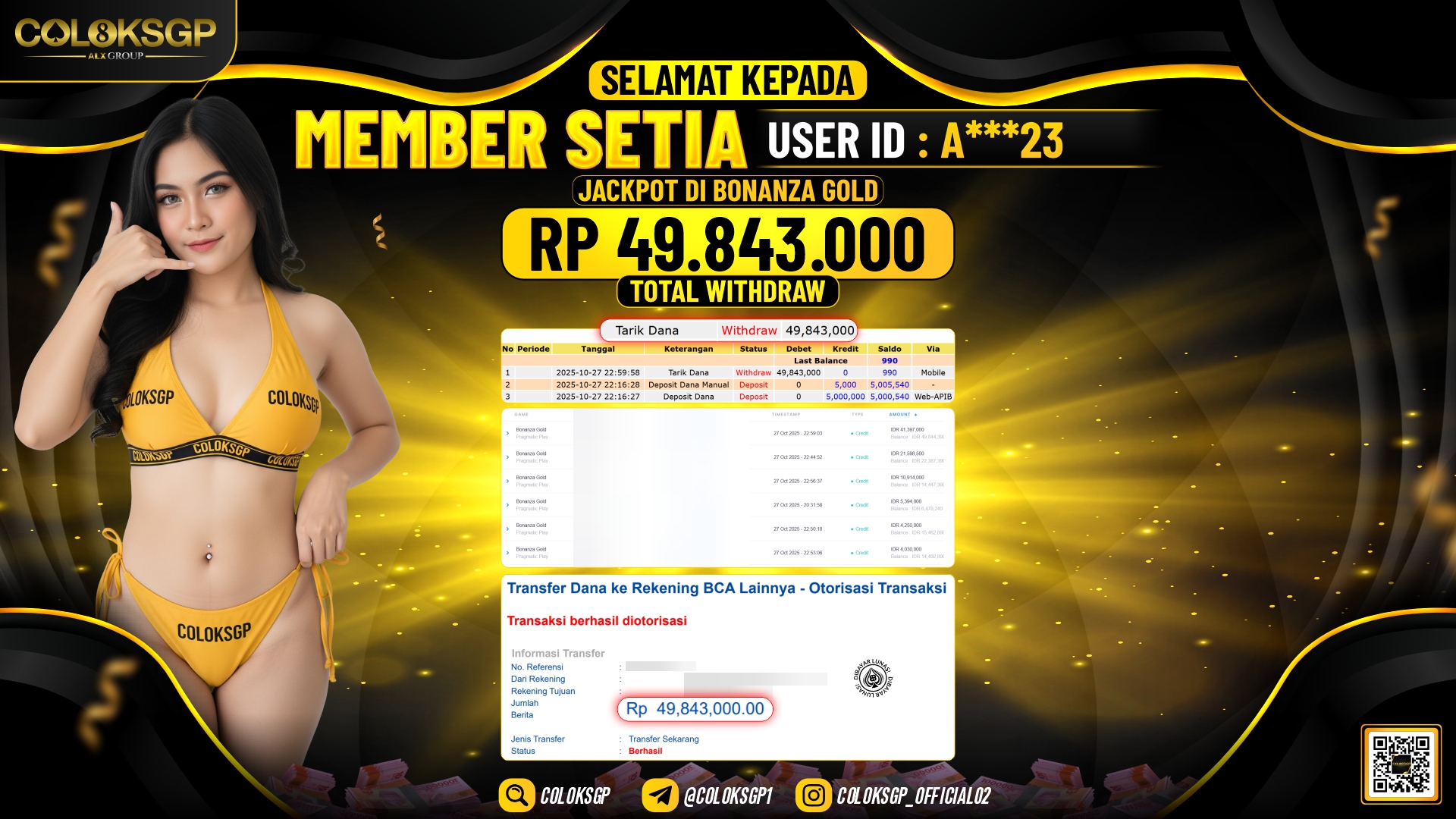 COLOKSGP JACKPOT BONANZA GOLD