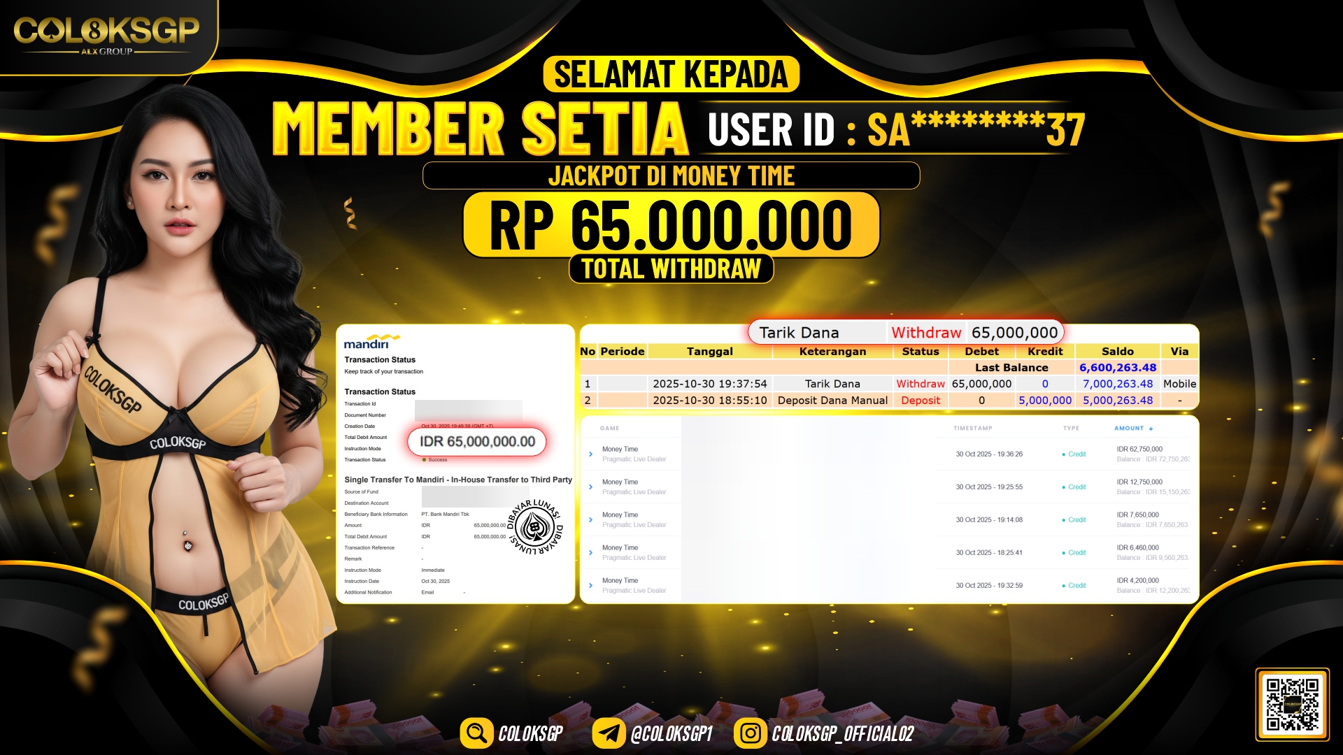 COLOKSGP JACKPOT MONEY TIME PPLD