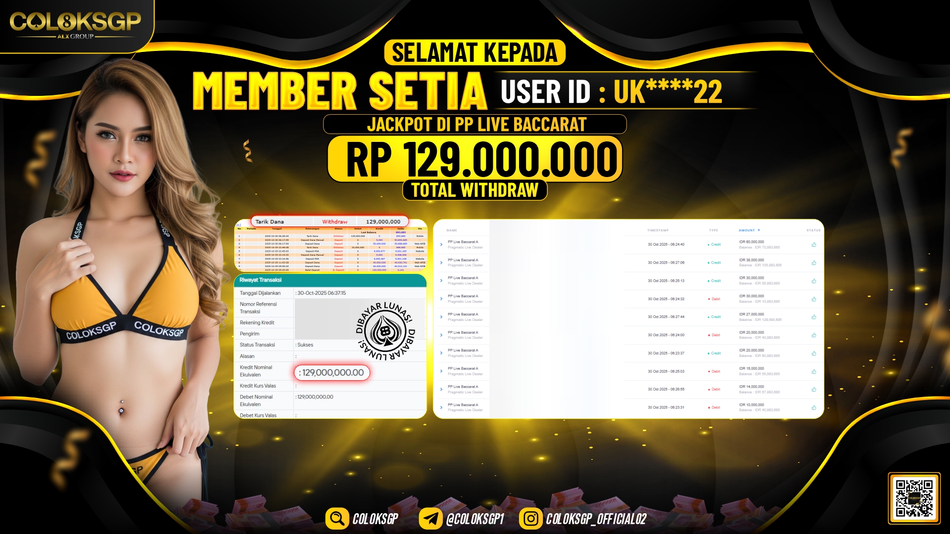COLOKSGP JACKPOT PP LIVE BACCARAT A
